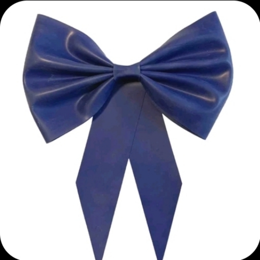 Royal Blue Latex Bow Large